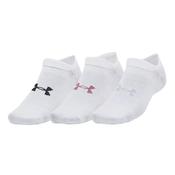Under Armour Essential 3-Pk No-Show Socks - White - Xl image