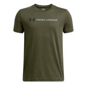 Under Armour Boys B Logo Wordmark Ss Tshirt - Green - 5/6Y image