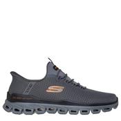 Skechers Men Slip In Glide Step Noxus Shoe - Charcoal Grey - 8