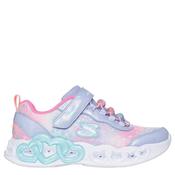 Skechers Infinite Heart Lights Trainers - Pink - K11