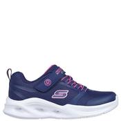 Skechers Kids Sola Glow Trainers - Navy - K12