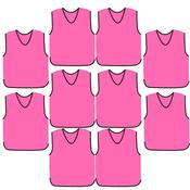 Precision Mesh Training Bib 10 Pack - Pink - 26/28