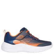 Skechers Kids Microspec Max Advance Trainers - Navy/Orange - K11 image