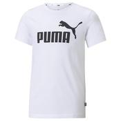 Puma Kids Essential Logo Tshirt - White - 5/6Y