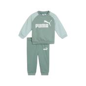 Puma Infants Minicats Ess Raolan Crew Set - Green - 3/4Y