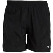 Speedo Boys Solid Leis 15" Swim Shorts - Black - 4/5Y