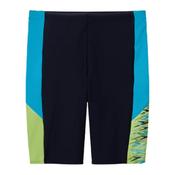 Mens Speedo Dive Jammer Swim Trunk - Black/Green - 38" image