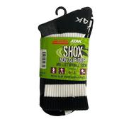 Atak Non Slip Grip Mid Leg Socks - Black/White - 6/8