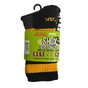 Atak Non Slip Grip Mid Leg Socks - Black/Gold - 6/8