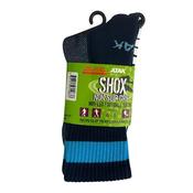 Atak Non Slip Grip Mid Leg Socks - Navy/Sky - 6/8