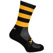 Atak Mid Leg Gaa / Football Socks | Black &amp; Amber | Size 10-2 image