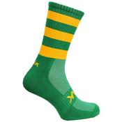 Atak Mid Leg Gaa / Football Socks | Green &amp; Amber |Size 10-2 image