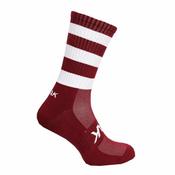 Atak Mid Leg Gaa / Football Socks | Maroon &amp; White | Size 10-2 image