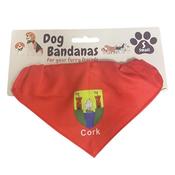 Cork Dog Bandana - Red - S