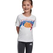 Adidas Girls Captain Marvel T-Shirt - White - 18/24M