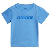 Adidas Infant Linear T-Shirt - Blue - 12/18M