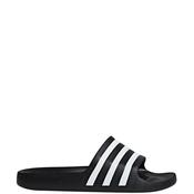 Adidas Mens Adilette Aqua Sliders - Black/White - 8