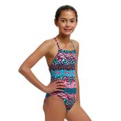 Funkita Girls Wild Things Strapped In One Piece - Multi - 10Y image
