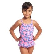 Funkita Toddler Girls Belted Frill One Piece Twinkle Toes - Multi - 3Y image