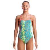 Funkita Girls Strapped In Second Skin Swimsuit - Multi - 8Y image