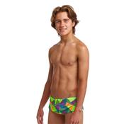 Funky Trunks Boys Sidewinder Trunks Cross Bars - Yellow - 24" image