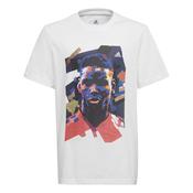 Adidas Kids Pogba Graphic Tshirt - White - 4/5Y image