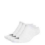 Adidas Thin &amp; Light No Show Socks 3Pack - White - 6.5/8