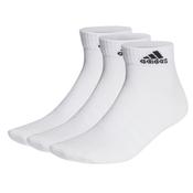 Adidas Thin And Light Ankle Socks 3 Pack - White - 6.5/8 image