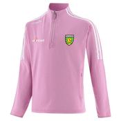 O' Neills Girls Donegal Hydra 184 Brush Half- Zip Top Pockets - Pink - 13Y