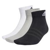 Adidas Thin And Light Ankle Socks 3 Pair - White/Grey/Black - 4.55.5