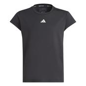 Adidas Kids Aeroready 3 Stripe T-Shirt - Black - 7/8Y image