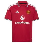 Adidas Kids Manchester United 26/ 27 Home Jersey - Red - 9/10Y image