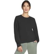 Womens Skechers Skechluxe Elevate Crew - Black - M image