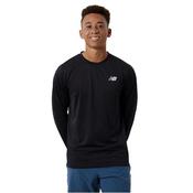New Balance Mens Tnct Long Sleeve - Black - S