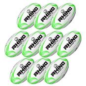 Rhino Rapide Xv Rugby Training Ball | Size 3 | Pack Of 10 image