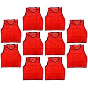 Sportech Mesh Training Bib 10 Pack - Orange - S/M