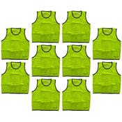 Sportech Mesh Training Bib 10 Pack - Yellow - S/M