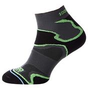 1000 Mile Mens Fusion Anklet - Black/Green - 6-8.5