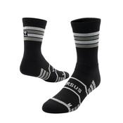 Versus Panther Trail Run Crew Running Socks - Black - 8/12 image