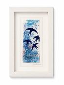 Swallows Through the Garden | Original Framed Porcelain Artwork image