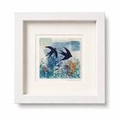 Where the Swallows Fly | Original Framed Porcelain Wall Art