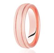 9Ct Rose Gold Gents 5mm Traditional Court Wedding Ring image