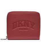 DKNY Hadlee Small Zip Around Wallet in Red