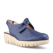 Wonders Bow Sling Back Wedged Shoe in Navy (sizes 37 &amp;amp; 38)