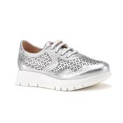 Jose Saenz Perforated Trainer in Silver