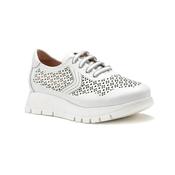 Jose Saenz Perforated Trainer in White (Size 41 only)