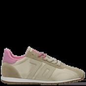 BACK70 Asian Trainers in Beige/Pink Satin (Sizes 38 &amp;amp; 41 only)