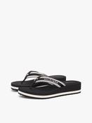 Tommy Hilfiger Wedge Flip Flops in Black