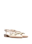 Hispanitas Turin Sling Back Flat Pumps in Butter (size 36 only)