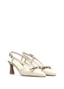 Hispanitas Giorgia Slingback Heels in Butter